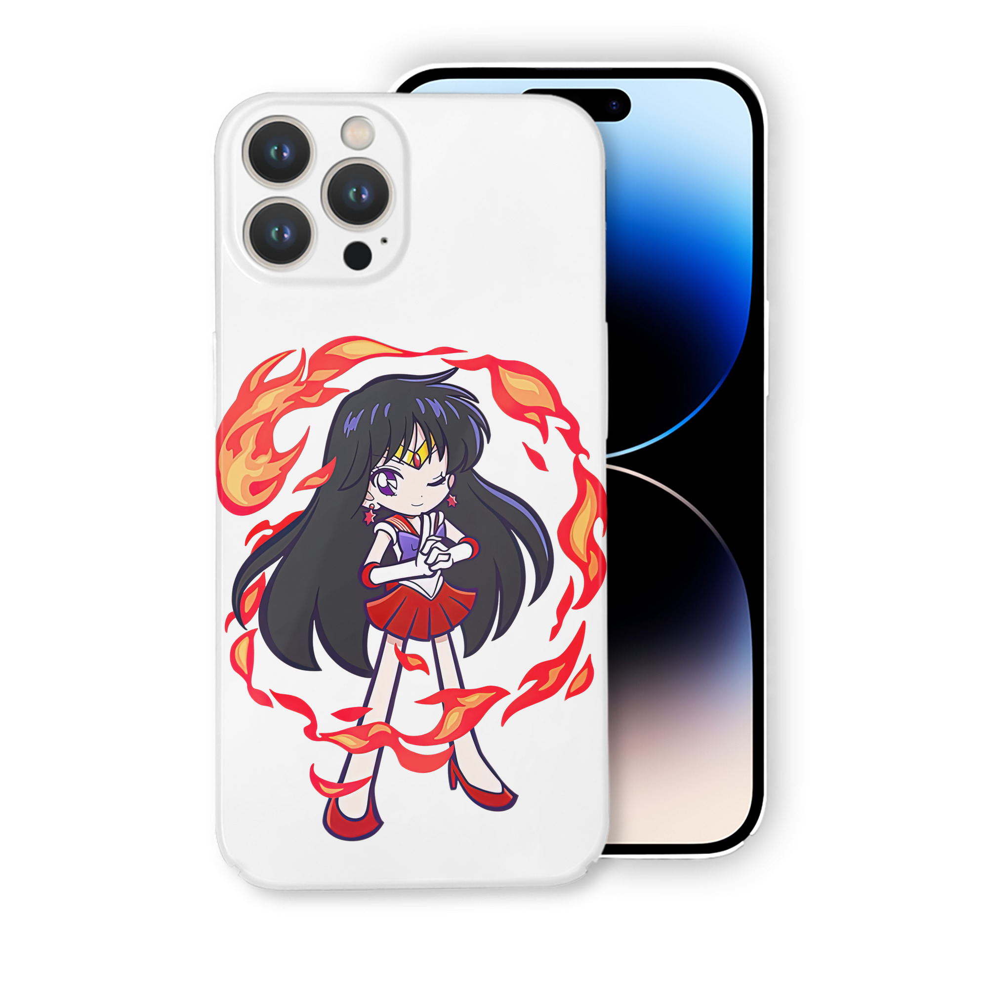 （画像用） 美少女戦士セーラームーン 火野レイ ひの レイ Sailor Moon Hino Rei （セーラーマーズ,Sailor Mars） 【iPhone 14シリーズ対応】ハードケース